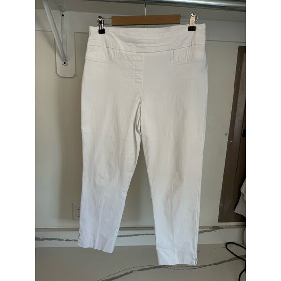 Renuar Women's White Stretch Waist Dress‎ Pants Size 12 - Picture 1 of 9